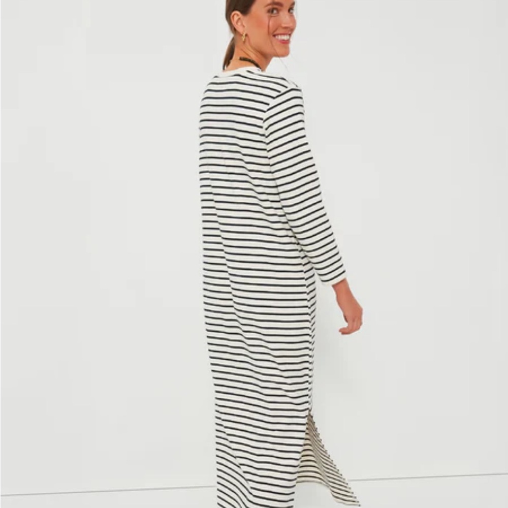 Tuckernuck Pomander Place Navy Stripe Gio Maxi Dress - Picture 4 of 8